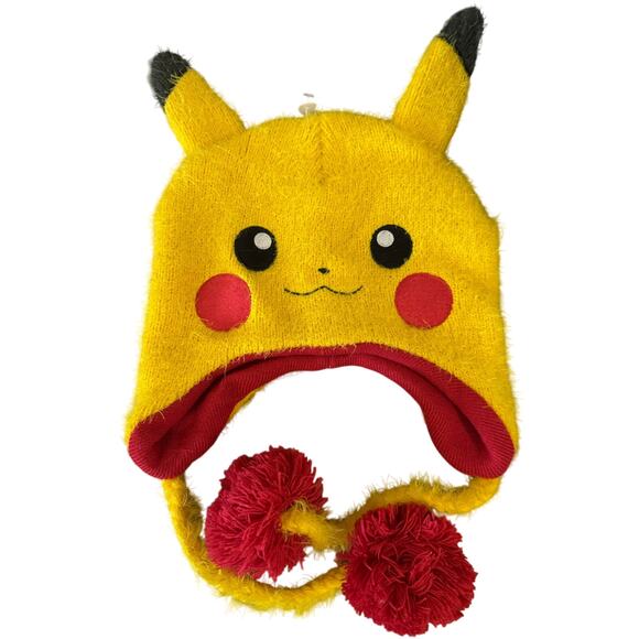 POKEMON PIKACHU Beanie NEW OS Fits Most Youth - Picture 1 of 3